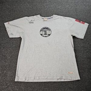 Red Canoe T Shirt Mens XXL Gray Boeing Airplane B17 Flying Fortress USA Canada